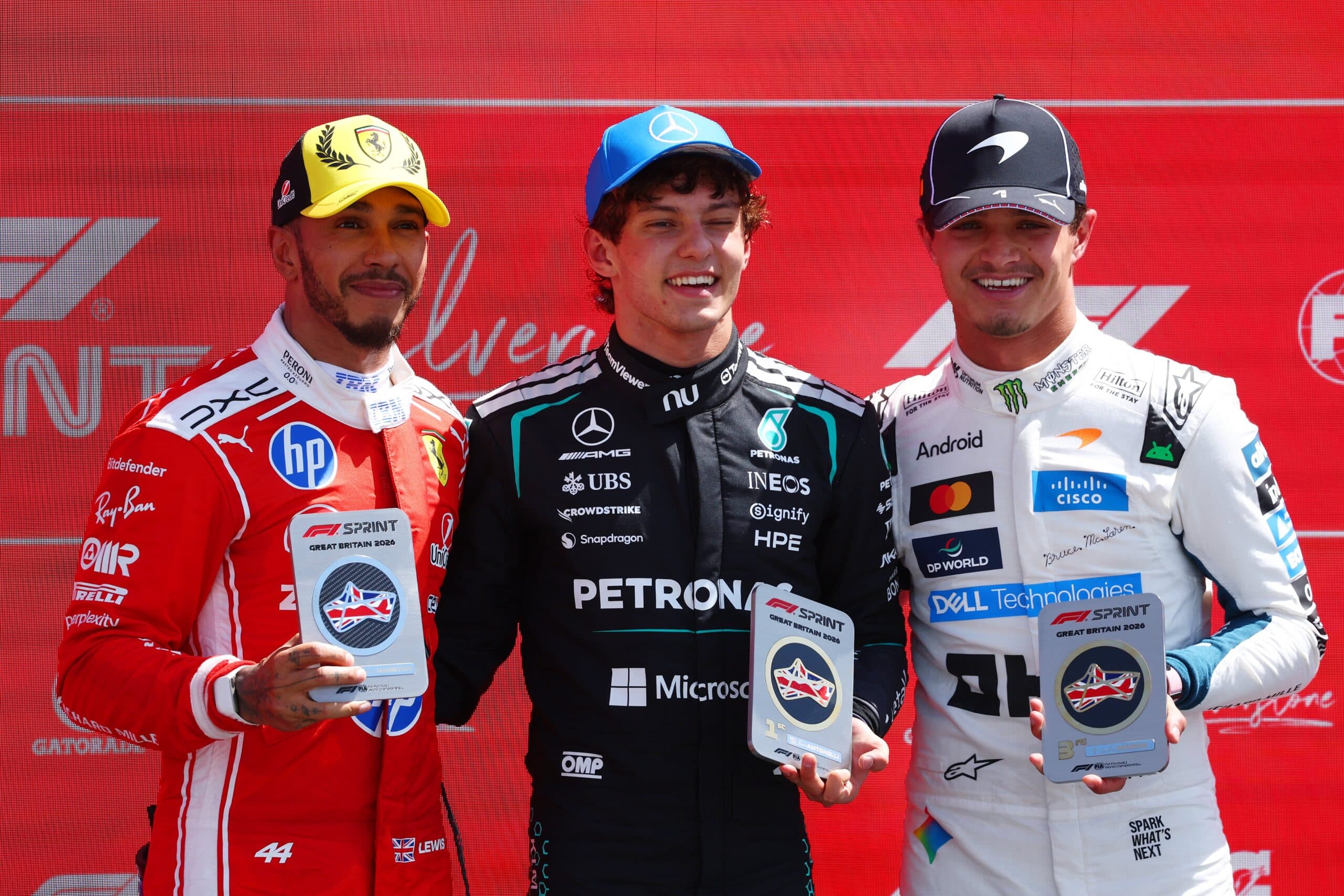 Formula 1: Antonelli beats Hamilton to win British GP sprint