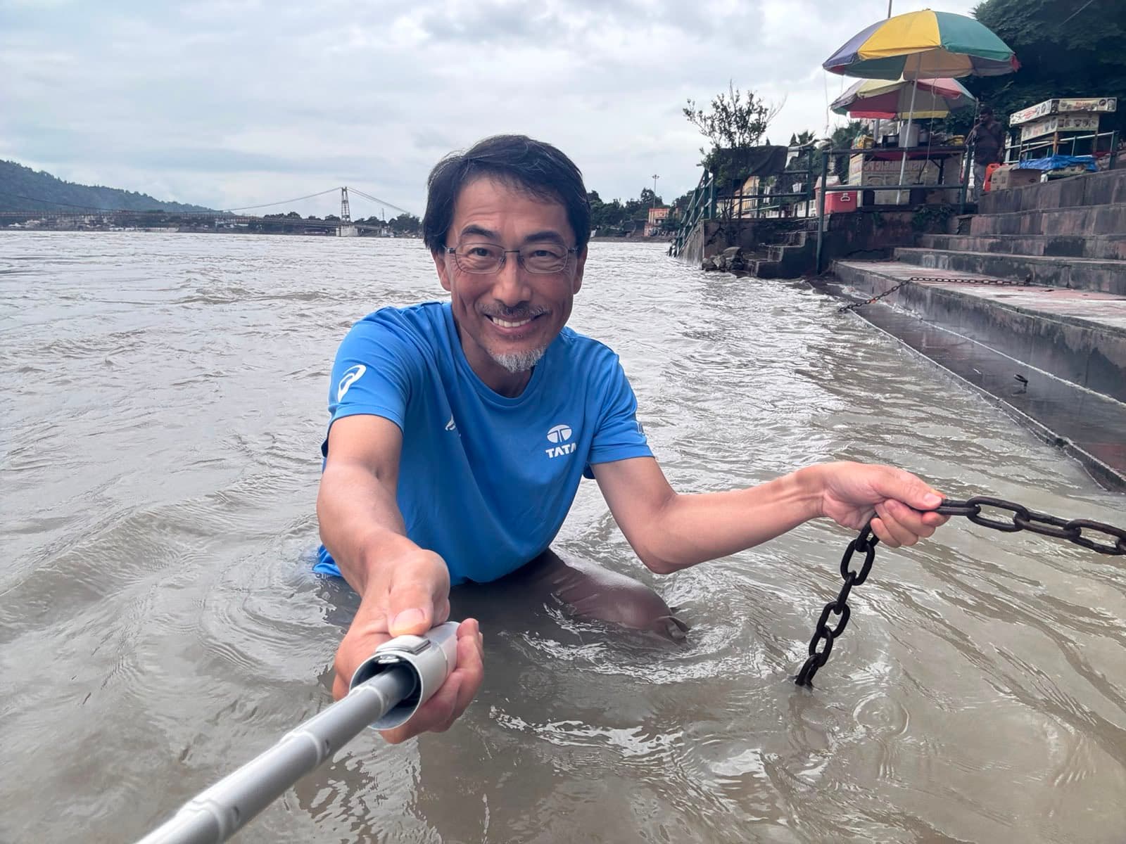 Japanese envoy takes dip in Ganga in Rishikesh, calls it ‘unforgettable moment’
