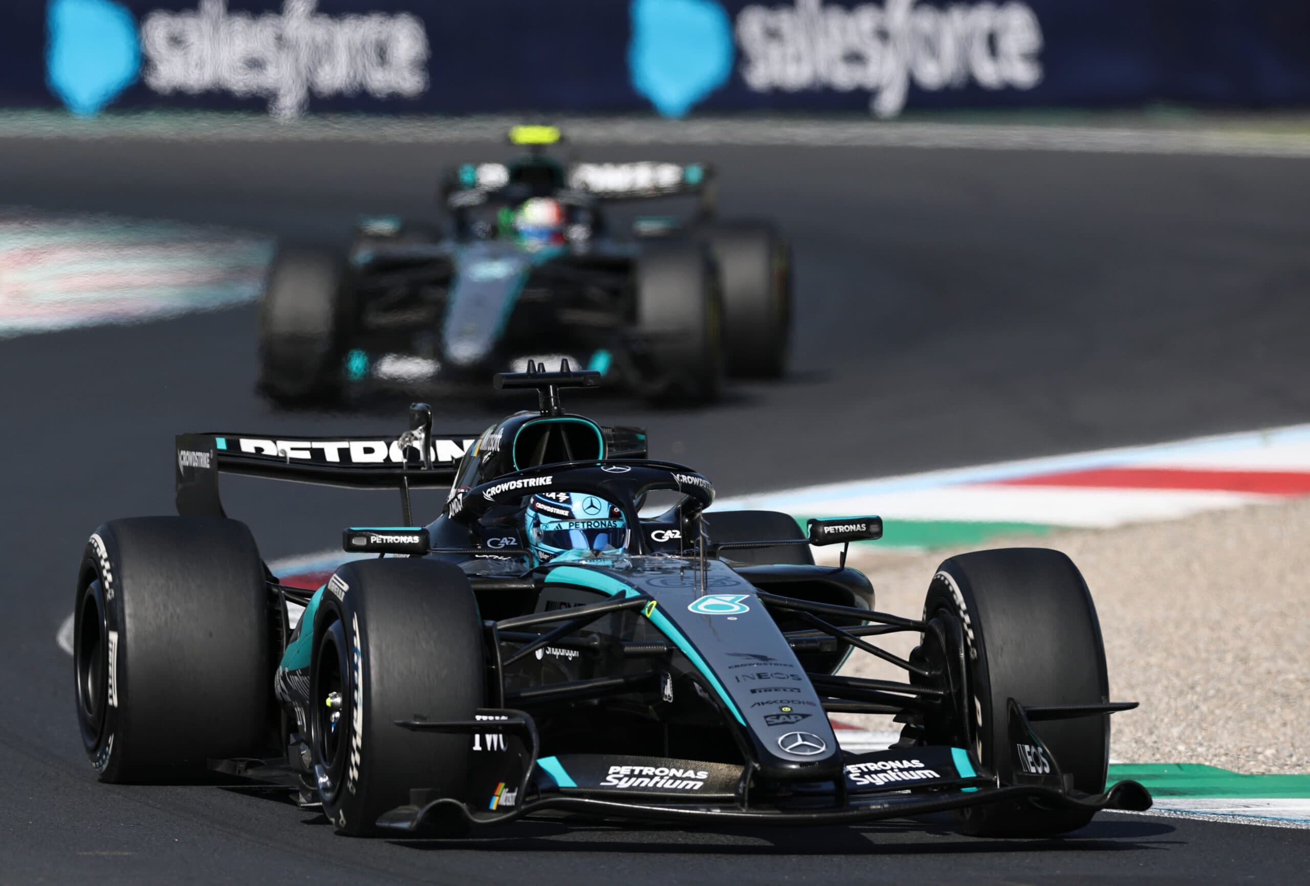 Milan: Mercedes' George Russell of Britain competes during the Formula 1 Italian Grand Prix at Monza Circuit, near Milan, Italy, on Sept. 6, 2026. (Photo: Xinhua via IANS)