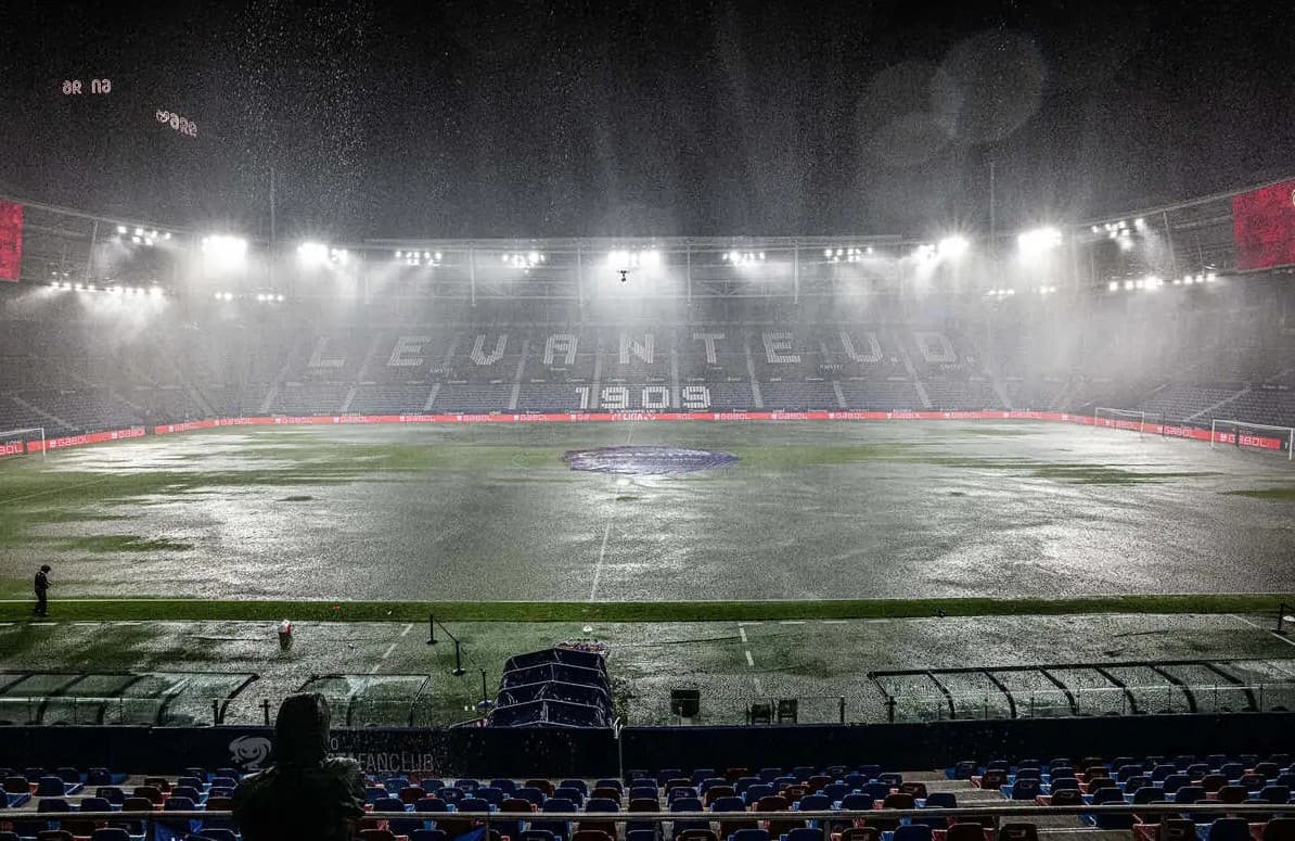 Levante-Athletic Bilbao La Liga match postponed after heavy rain in Valencia