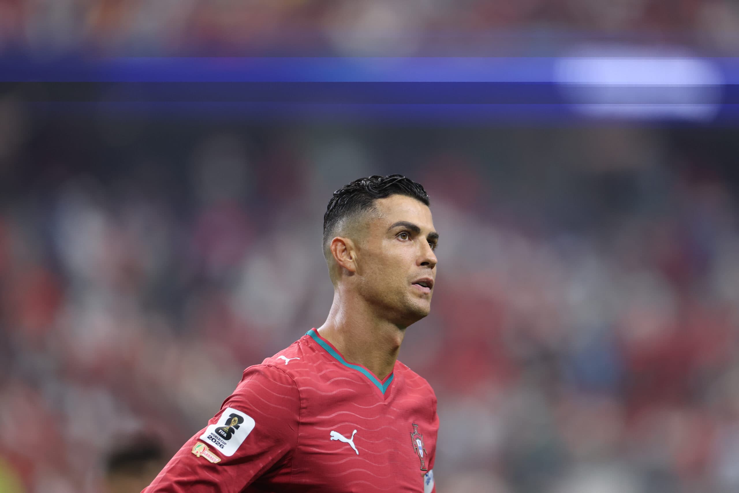 Dallas: Cristiano Ronaldo of Portugal reacts during the round of 16 match between Spain and Portugal at the 2026 FIFA World Cup at Dallas Stadium in Dallas, the United States, July 6, 2026. (Photo: Xinhua via IANS)