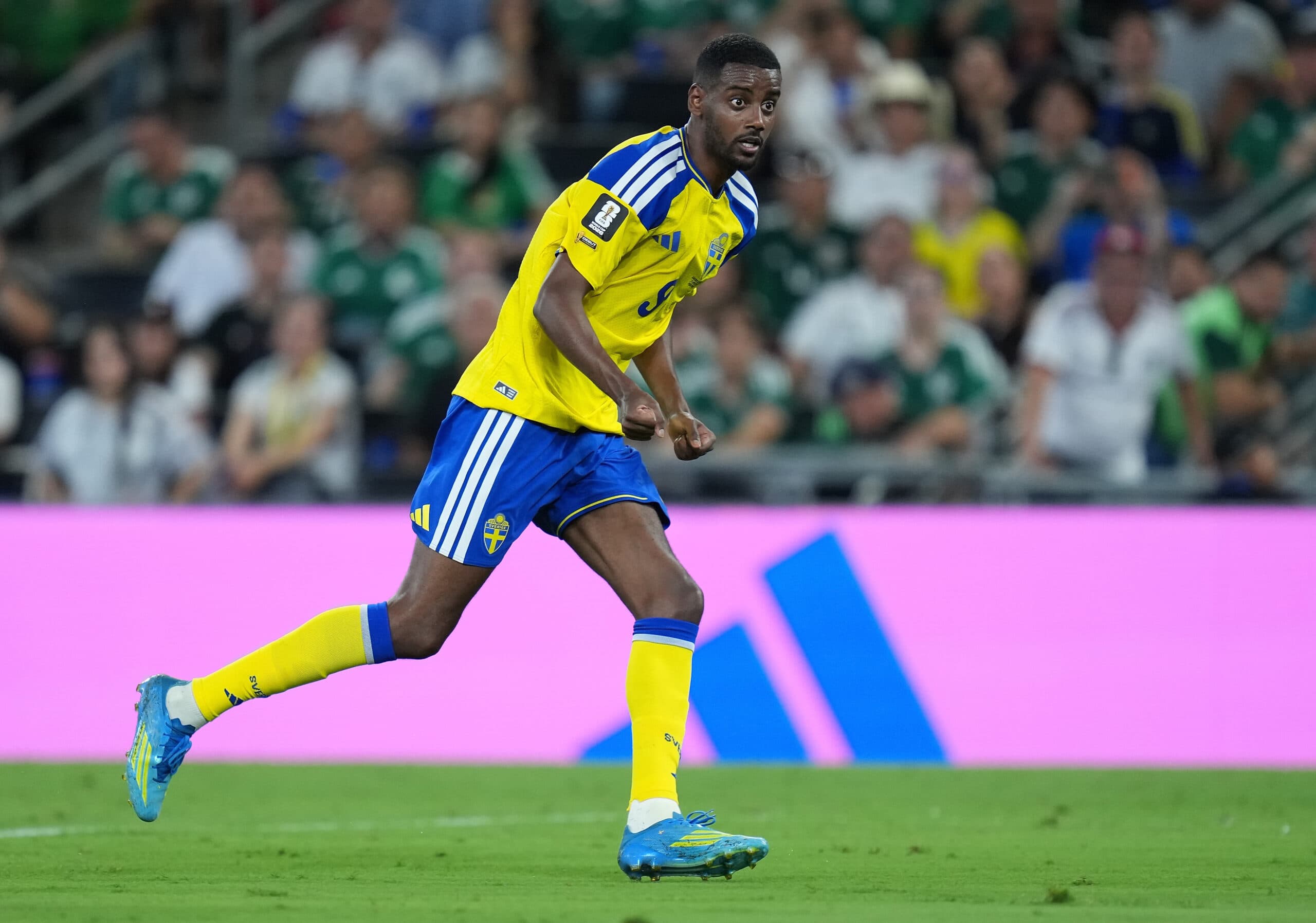 Monterrey: Alexander Isak of Sweden celebrates his score during the group F match between Sweden and Tunisia at the 2026 FIFA World Cup at Estadio Monterrey in Monterrey, Mexico, on June 14, 2026. (Xinhua via IANS)