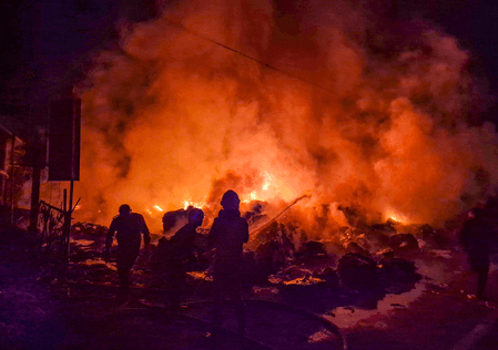 Eight luxury cars burnt as fire breaks out at Mercedes workshop in Jaipur