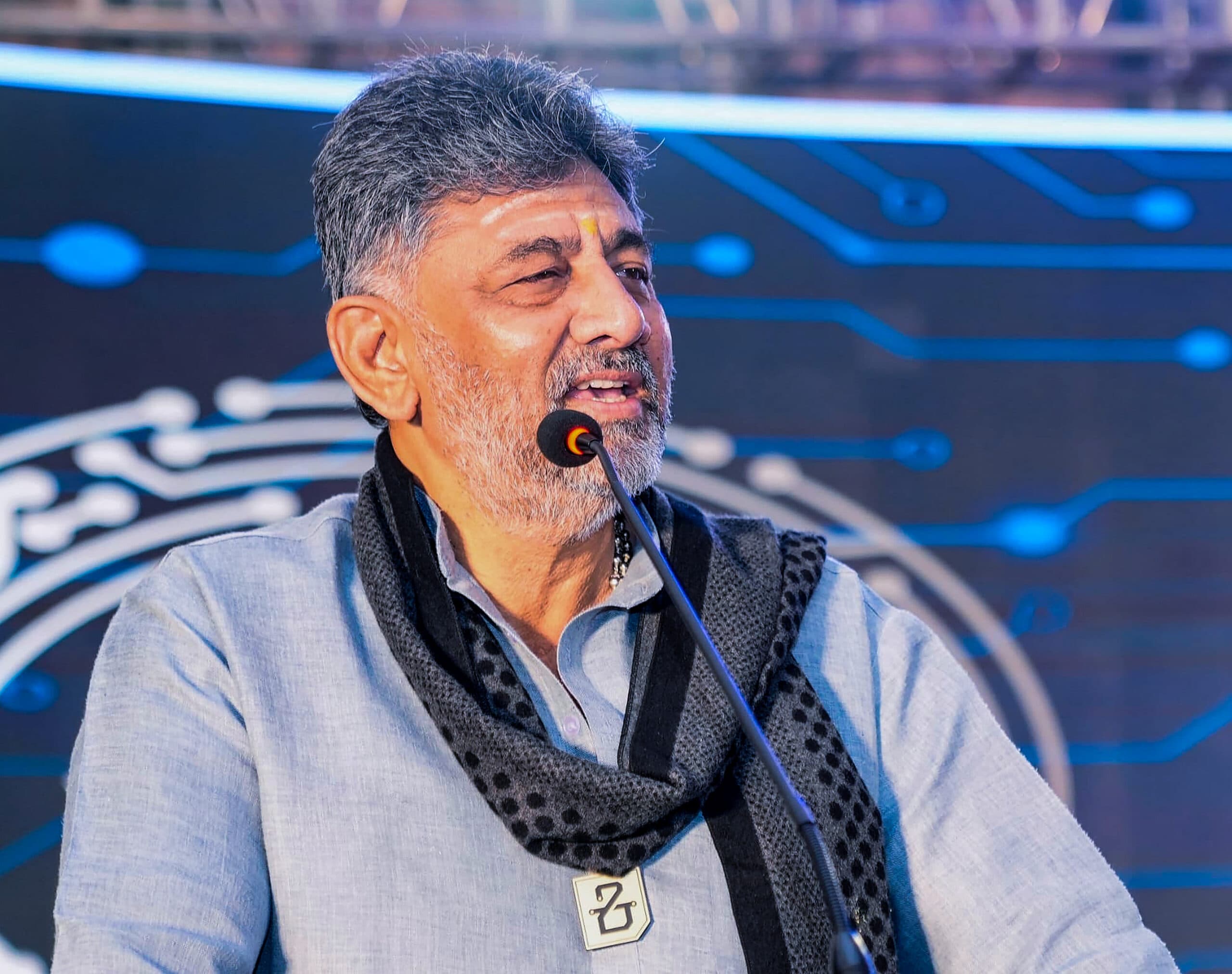 Bengaluru: Karnataka Chief Minister D.K. Shivakumar speaks during the 50th Foundation Day celebration of KEONICS in Bengaluru, Tuesday, September 22, 2026. (Photo: IANS)