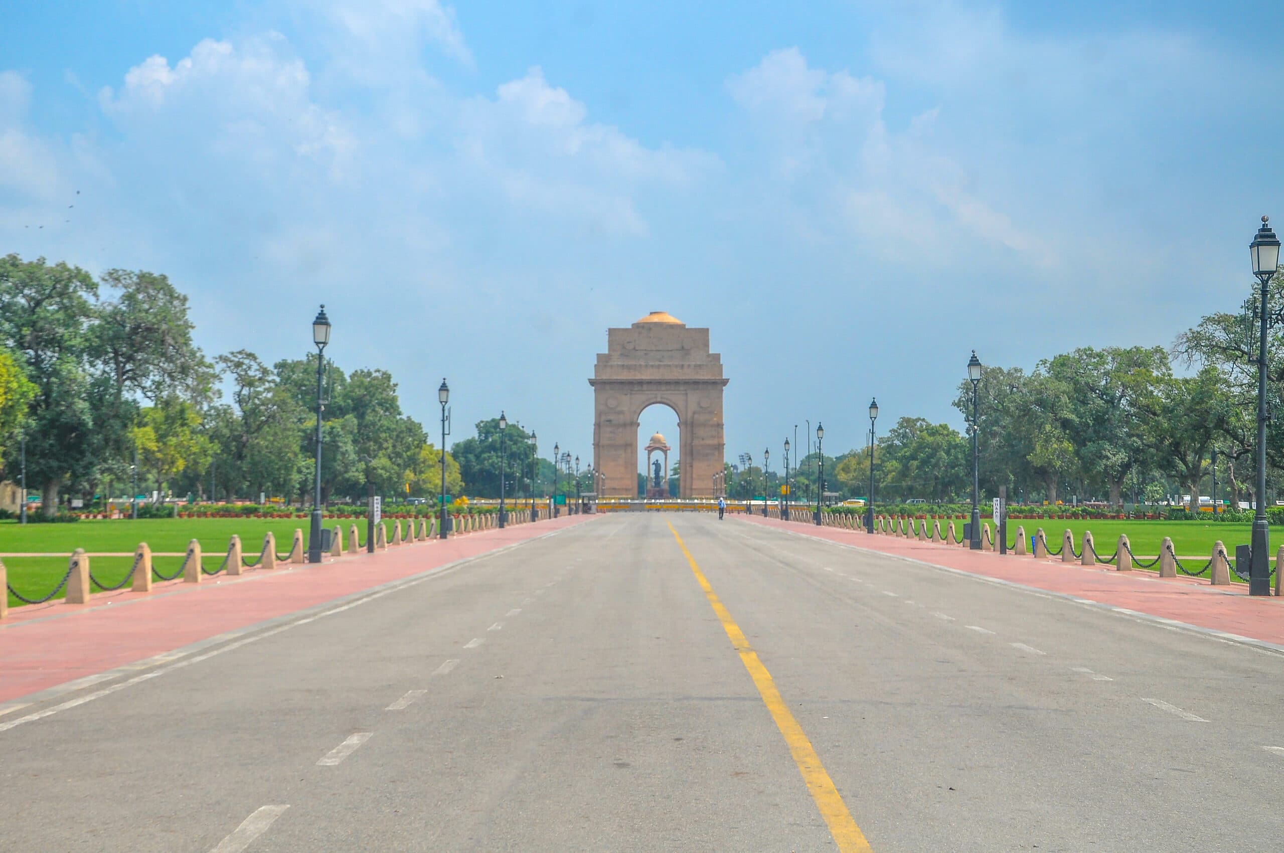 New Delhi: A deserted view of India Gate following its closure to visitors during the BRICS Summit 2026, in New Delhi on Sunday, September 13, 2026. (Photo: IANS/Qamar Sibtain)