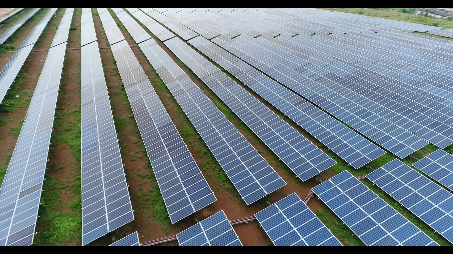 Rewa: A view of the Ultra Mega Solar Power project in Madhya Pradesh's Rewa that was inaugurated by Prime Minister Narendra Modi from New Delhi via video conferencing on July 10, 2020. Union Power Minister RK Singh and Madhya Pradesh Chief Minister Shivraj Singh Chouhan were among the dignitaries present on the occasion.The 750-MW solar project is said to be Asia's biggest. The Rs 4,000-crore project has three units of 250 MW each at a solar park spread over 1,500 hectares developed by Rewa Ultra Mega Solar Limited (RUMSL), a joint venture company of Madhya Pradesh Urja Vikas Nigam Limited and Solar Energy Corporation of India (SECI), a central PSU. (Photo: IANS/PMO)