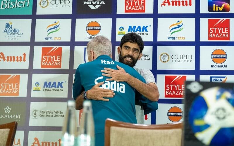 Jamil, Ancelotti share warm embrace before historic India vs Brazil clash