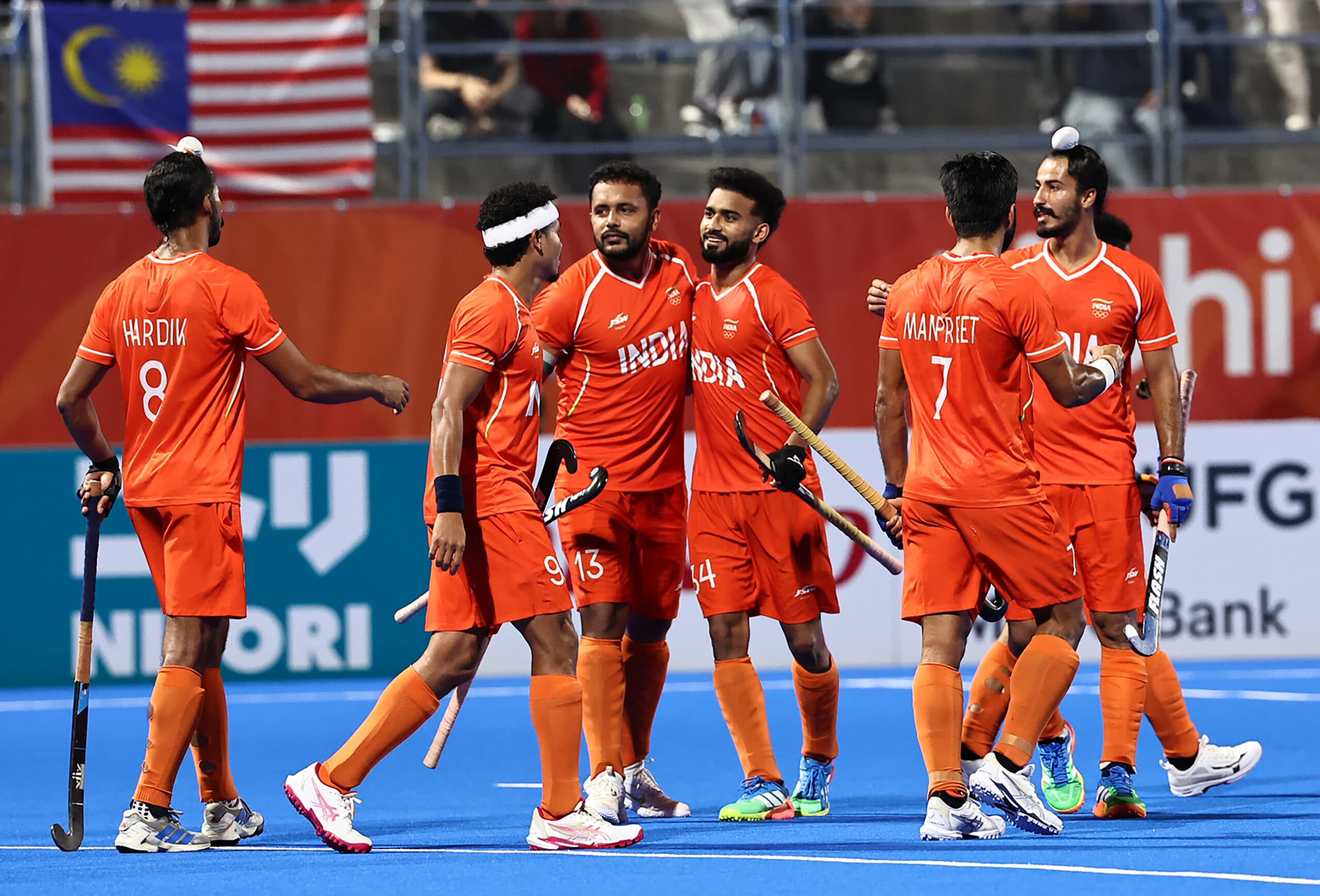 Kakamigahara: India's captain Harmanpreet Singh celebrates with teammates after scoring a goal during the men’s hockey final between India and Malaysia at Gifu Prefectural Green Stadium in Kakamigahara, Japan, Saturday, October 3, 2026. (Photo: IANS)