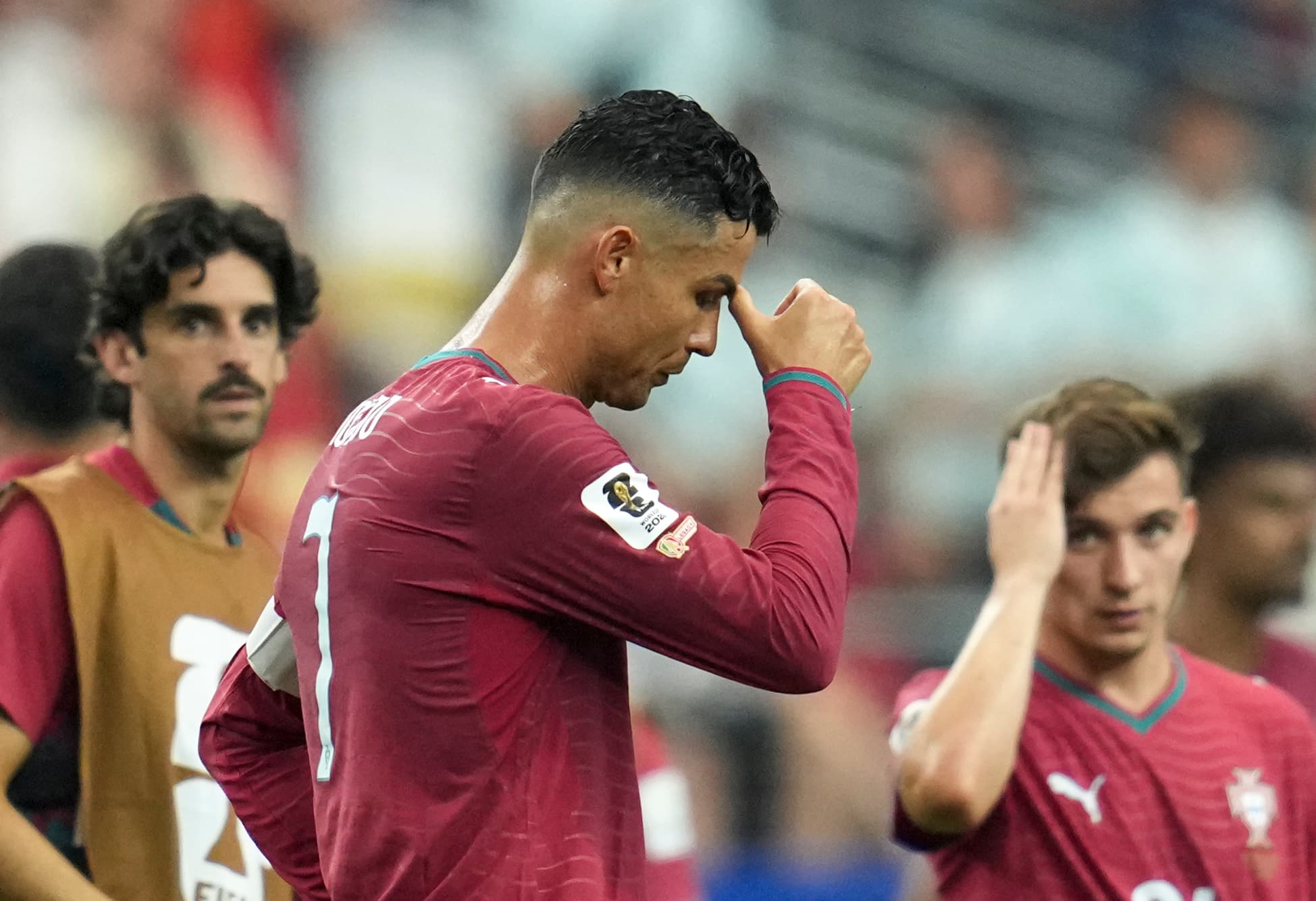 Dallas: Cristiano Ronaldo of Portugal reacts after the round of 16 match between Spain and Portugal at the 2026 FIFA World Cup at Dallas Stadium in Dallas, the United States, July 6, 2026. (Photo: Xinhua via IANS)